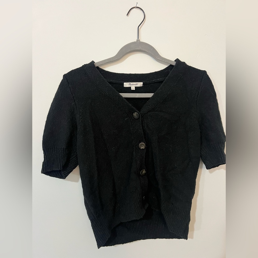 Madewell Black Cardigan Sweater